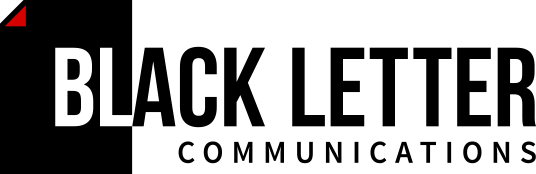 Black Letter Communications logo