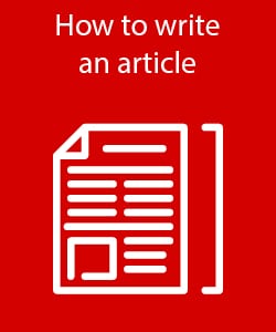 How to write an article